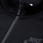 Men Black Brand Logo Printed Poly Knit Track Suit