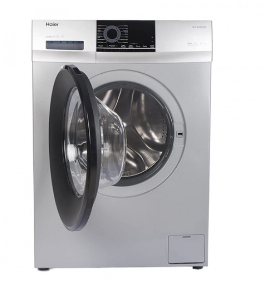 Haier Fully Automatic Washing Machine with Muscular Drum, LED Display (HW65-10829TNZP, Titanium Grey)