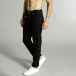 Men Black Slim Fit Mid-Rise Clean Look Stretchable Jeans