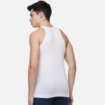 Pack of 3 Men White Solid Pure Cotton Innerwear Vest